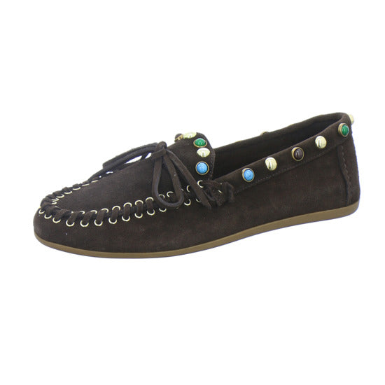 Inuovo Slipper Damen Dunkelbraun