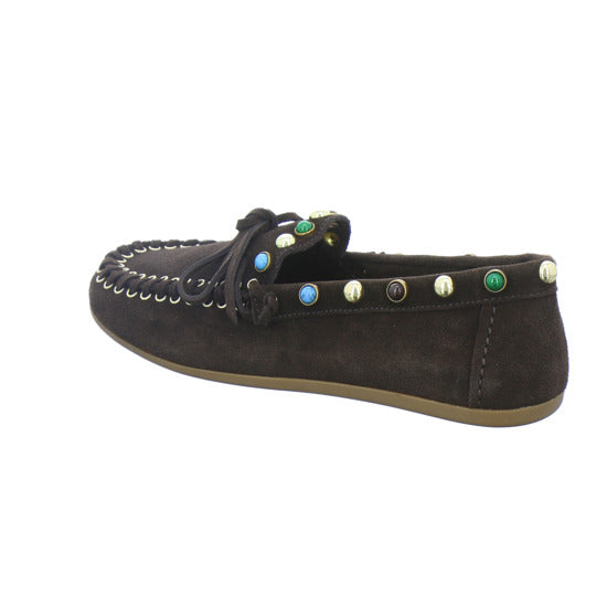 Inuovo Slipper Damen Dunkelbraun