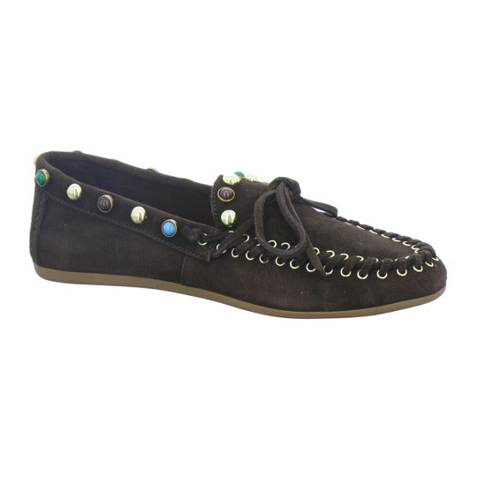 Inuovo Slipper Damen Dunkelbraun