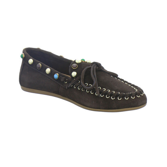 Inuovo Slipper Damen Dunkelbraun