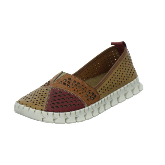 Gemini Slipper Damen Braun-kombi