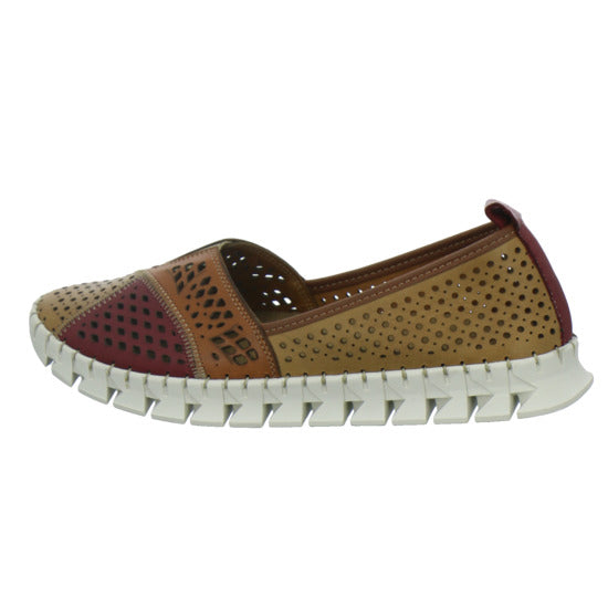 Gemini Slipper Damen Braun-kombi