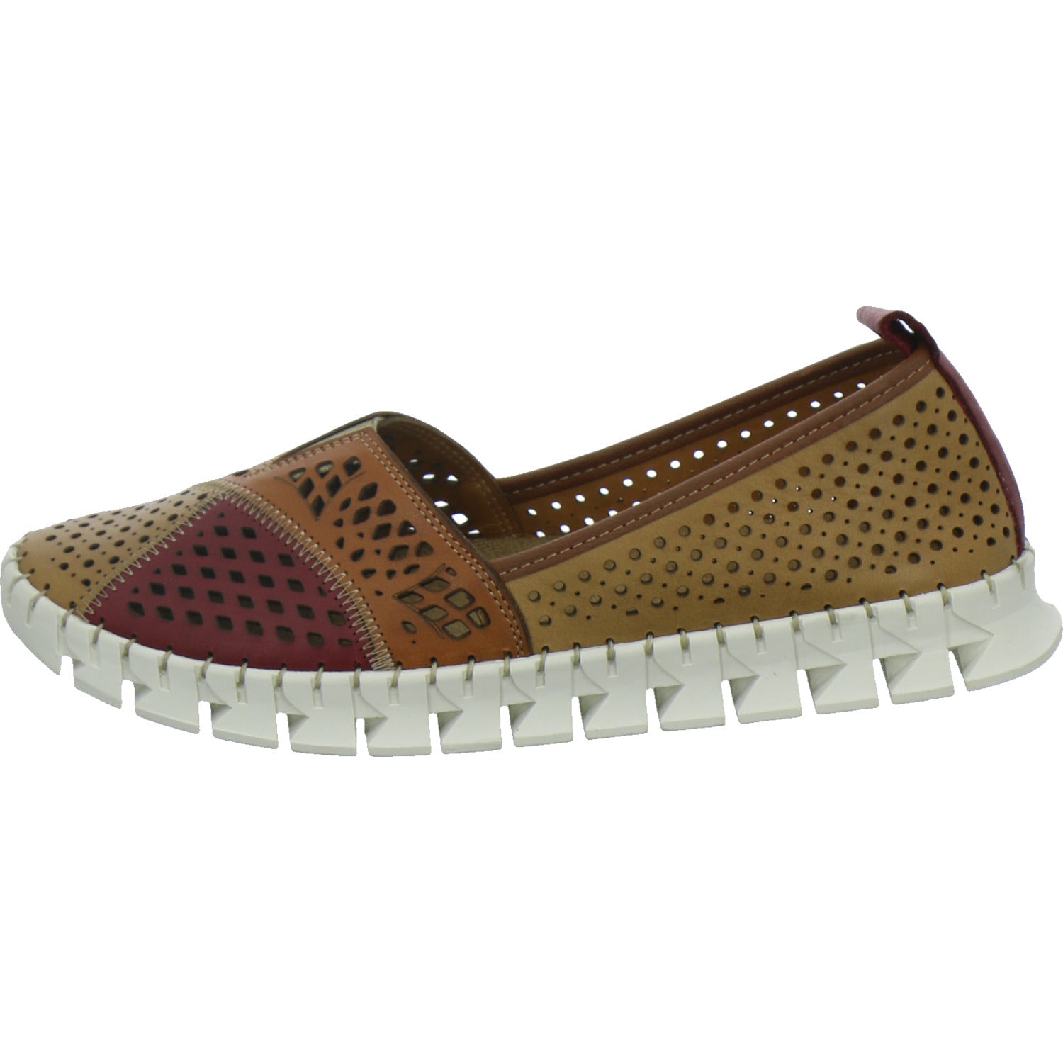 Gemini Slipper Damen Braun-kombi