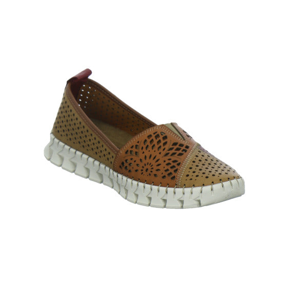 Gemini Slipper Damen Braun-kombi