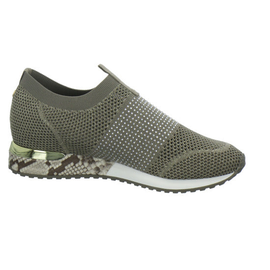 La Strada Slipper Damen taupe