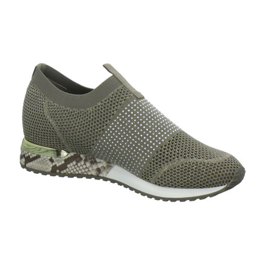 La Strada Slipper Damen taupe