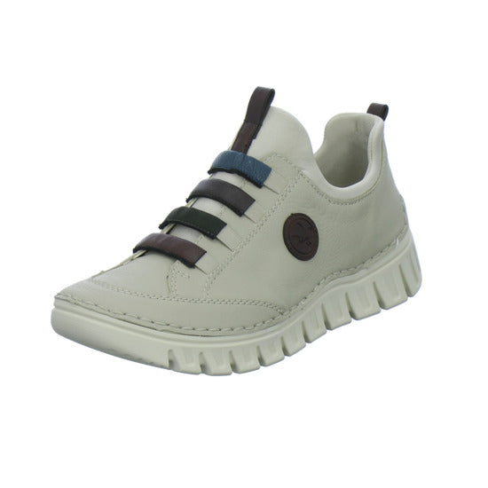 Rieker Slipper Damen Beige-kombi