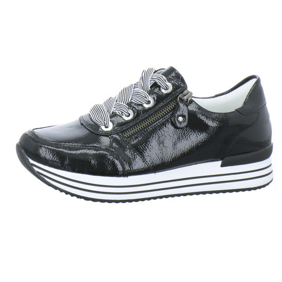 Remonte Schnürhalbschuhe Schwarz - 360° Ansicht