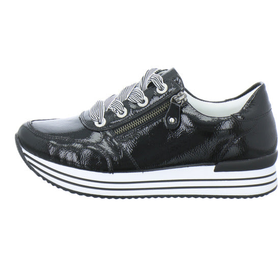 Remonte Schnürhalbschuhe Schwarz - 360° Ansicht