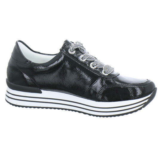 Remonte Schnürhalbschuhe Schwarz - 360° Ansicht