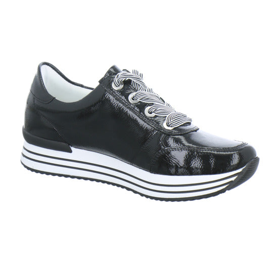 Remonte Schnürhalbschuhe Schwarz - 360° Ansicht