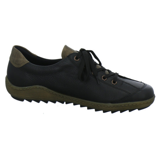 Remonte Schnürhalbschuhe Schwarz - 360° Ansicht