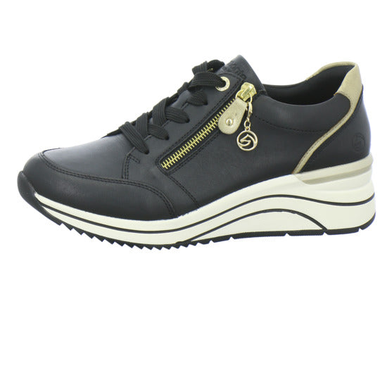 Remonte Schnürhalbschuhe Schwarz - 360° Ansicht