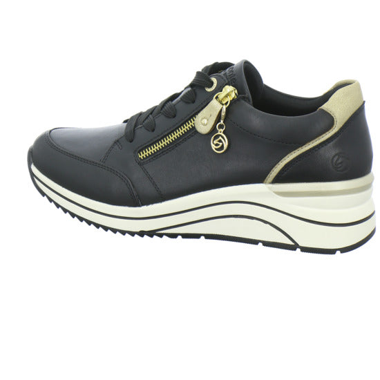 Remonte Schnürhalbschuhe Schwarz - 360° Ansicht