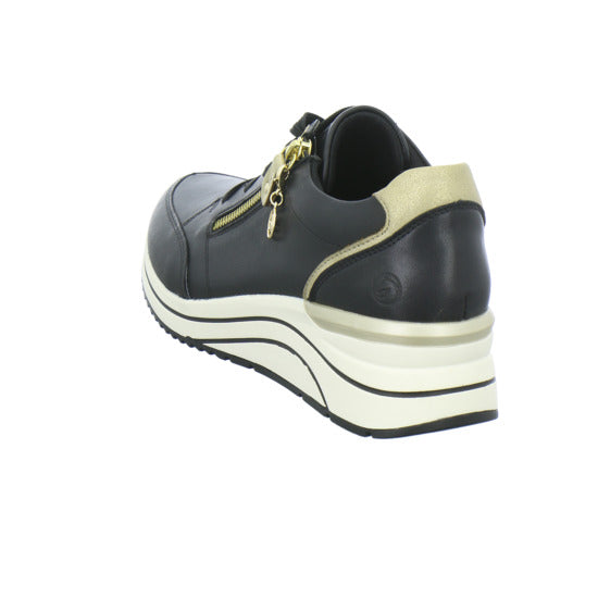 Remonte Schnürhalbschuhe Schwarz - 360° Ansicht