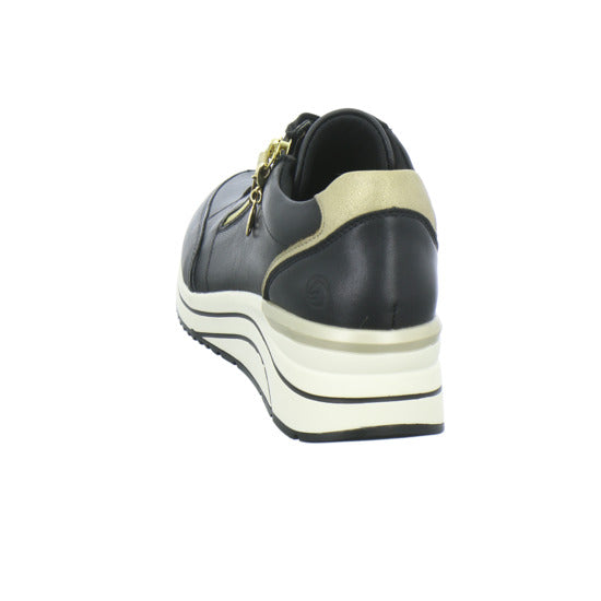 Remonte Schnürhalbschuhe Schwarz - 360° Ansicht