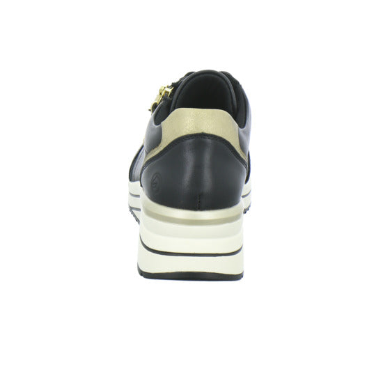 Remonte Schnürhalbschuhe Schwarz - 360° Ansicht
