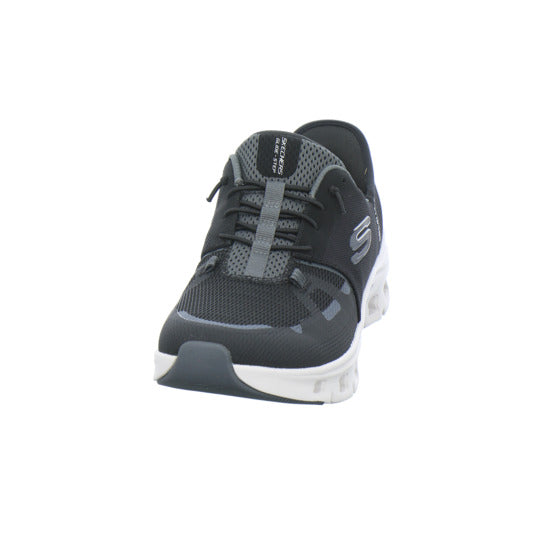 Skechers Glide Step Schnürhalbschuhe Schwarz - 360° Ansicht