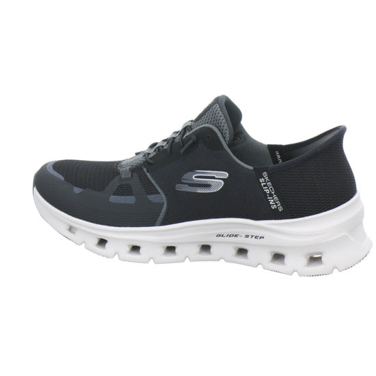 Skechers Glide Step Schnürhalbschuhe Schwarz - 360° Ansicht
