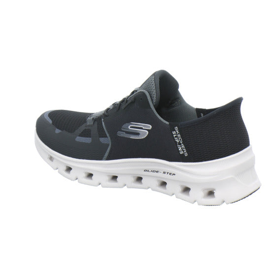 Skechers Glide Step Schnürhalbschuhe Schwarz - 360° Ansicht