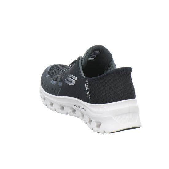 Skechers Glide Step Schnürhalbschuhe Schwarz - 360° Ansicht