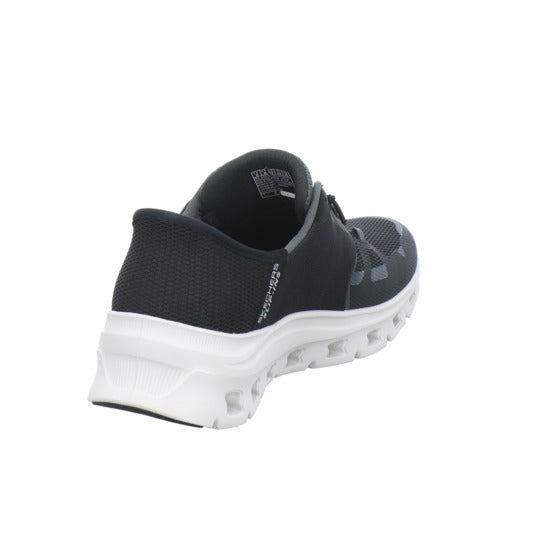 Skechers Glide Step Schnürhalbschuhe Schwarz - 360° Ansicht