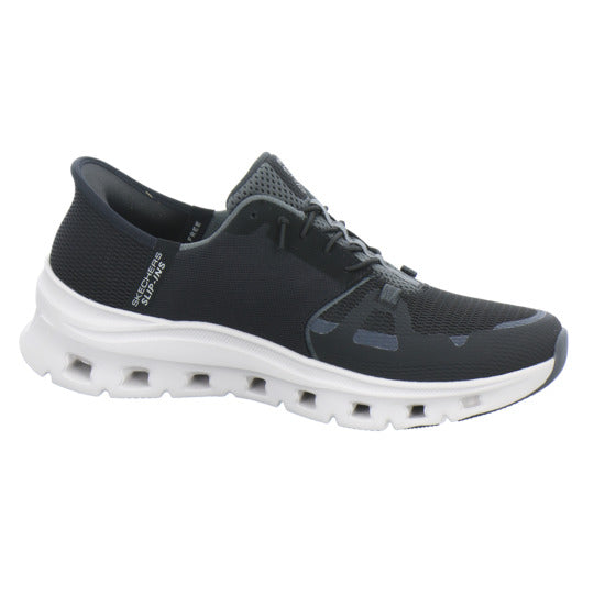 Skechers Glide Step Schnürhalbschuhe Schwarz - 360° Ansicht