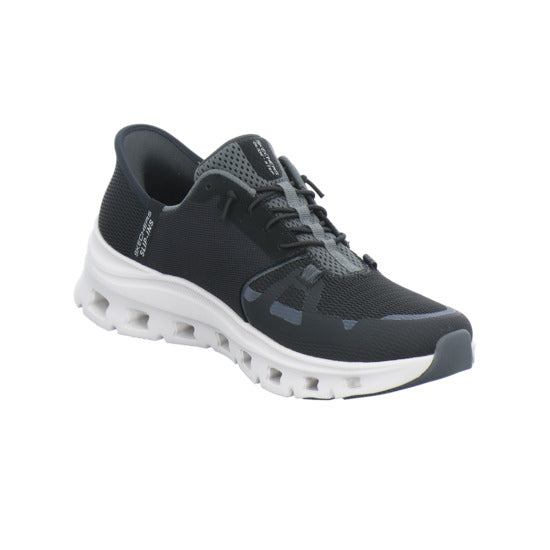 Skechers Glide Step Schnürhalbschuhe Schwarz - 360° Ansicht