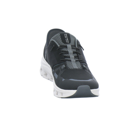 Skechers Glide Step Schnürhalbschuhe Schwarz - 360° Ansicht