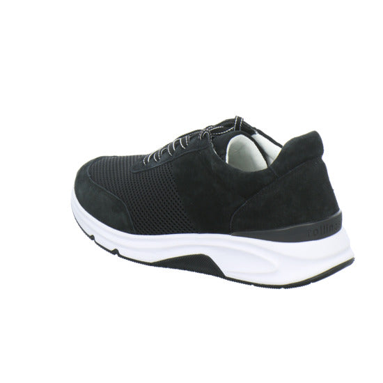 Gabor Comfort Rolling Soft Schnürhalbschuhe Schwarz - 360° Ansicht