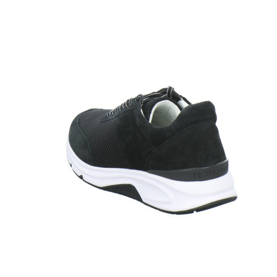 Gabor Comfort Rolling Soft Schnürhalbschuhe Schwarz - 360° Ansicht
