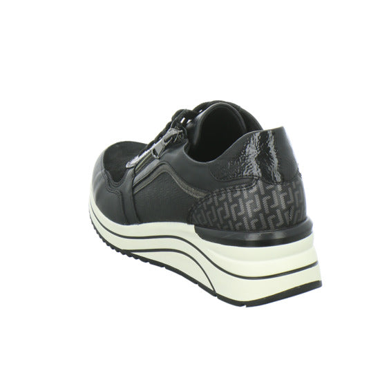 Remonte Schnürhalbschuhe Schwarz