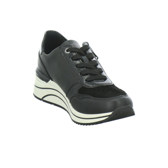 Remonte Schnürhalbschuhe Schwarz