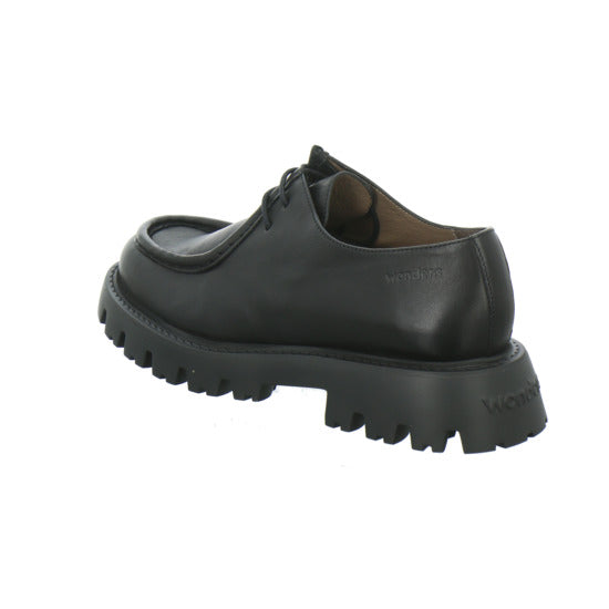Wonders Schnürhalbschuhe Schwarz