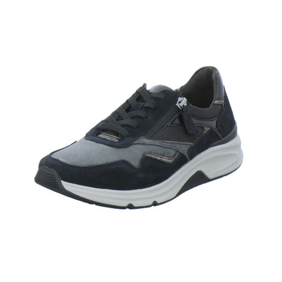 Gabor Comfort Rolling Soft Schnürhalbschuhe Schwarz-kombi - 360° Ansicht