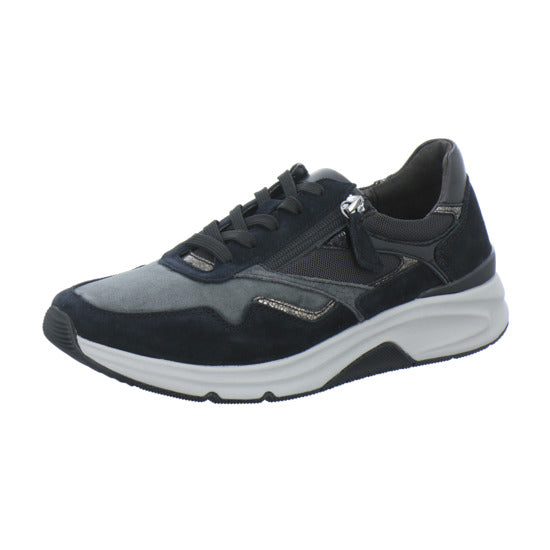Gabor Comfort Rolling Soft Schnürhalbschuhe Schwarz-kombi - 360° Ansicht