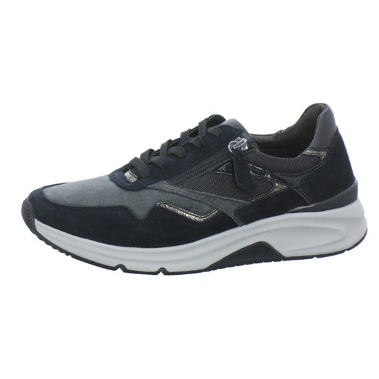 Gabor Comfort Rolling Soft Schnürhalbschuhe Schwarz-kombi - 360° Ansicht