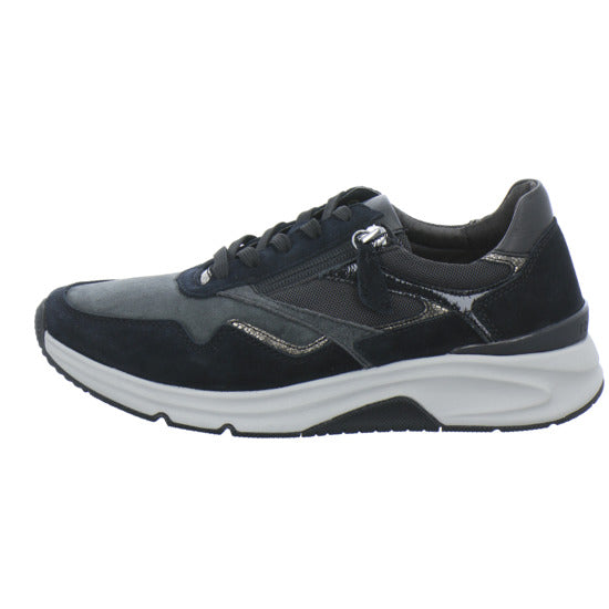 Gabor Comfort Rolling Soft Schnürhalbschuhe Schwarz-kombi - 360° Ansicht