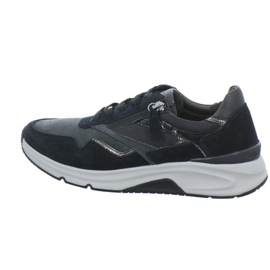 Gabor Comfort Rolling Soft Schnürhalbschuhe Schwarz-kombi - 360° Ansicht