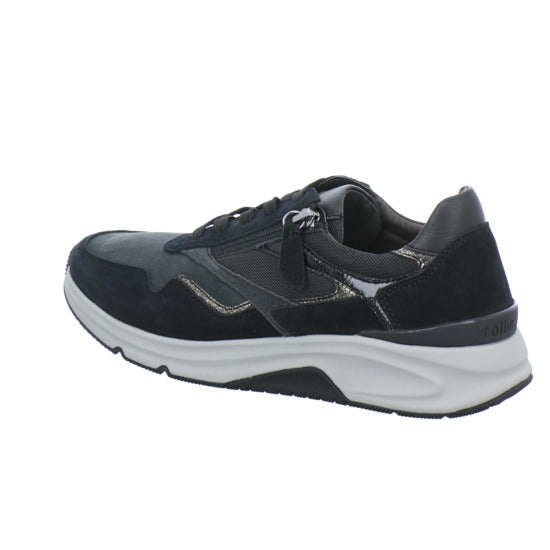 Gabor Comfort Rolling Soft Schnürhalbschuhe Schwarz-kombi - 360° Ansicht