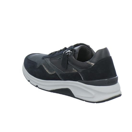 Gabor Comfort Rolling Soft Schnürhalbschuhe Schwarz-kombi - 360° Ansicht