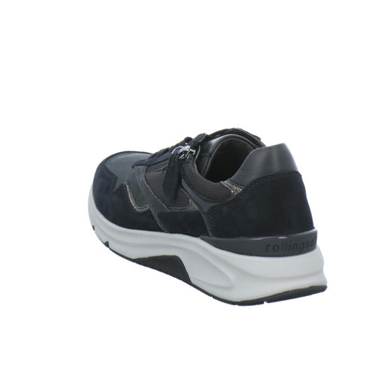 Gabor Comfort Rolling Soft Schnürhalbschuhe Schwarz-kombi - 360° Ansicht