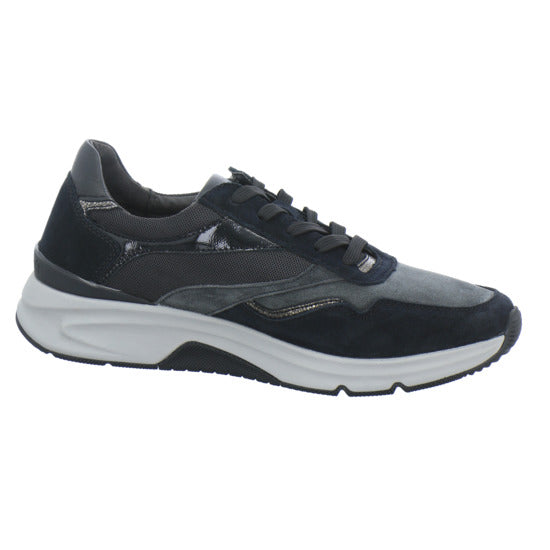Gabor Comfort Rolling Soft Schnürhalbschuhe Schwarz-kombi - 360° Ansicht