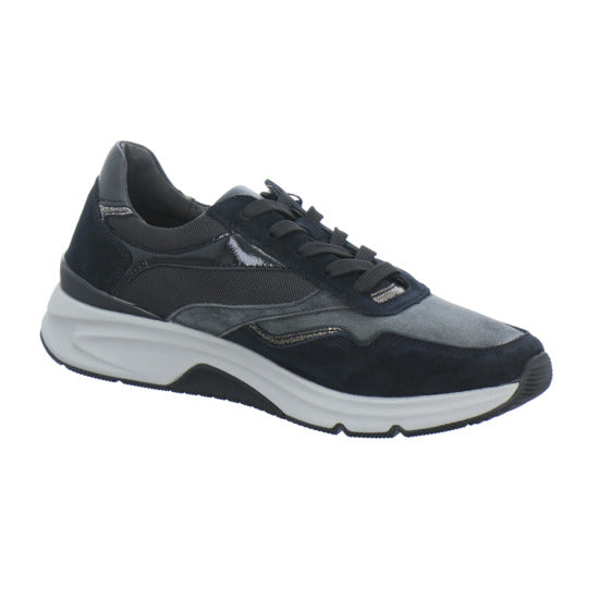 Gabor Comfort Rolling Soft Schnürhalbschuhe Schwarz-kombi - 360° Ansicht