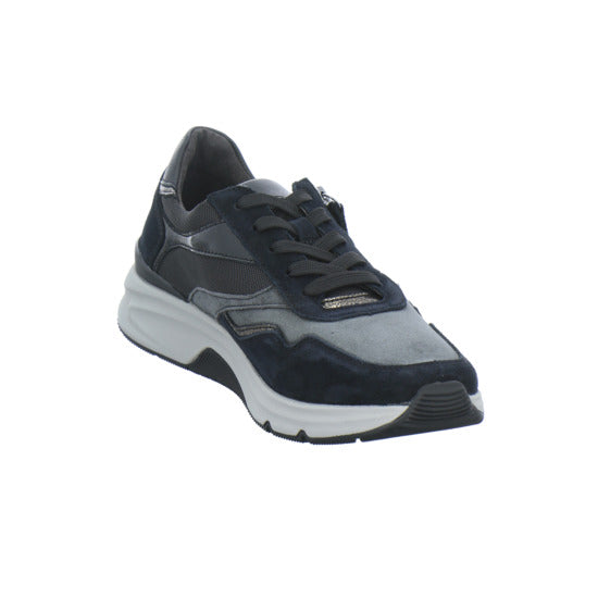 Gabor Comfort Rolling Soft Schnürhalbschuhe Schwarz-kombi - 360° Ansicht