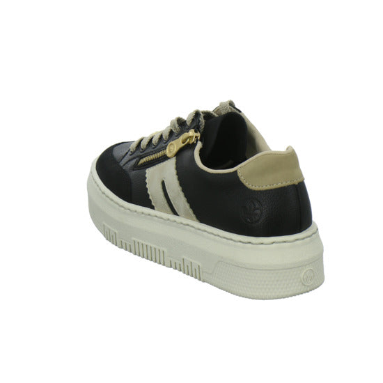 Rieker Schnürhalbschuhe Schwarz-kombi - 360° Ansicht