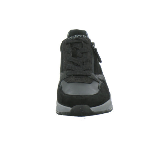 Gabor Comfort Sneaker Damen Rolling Soft Schwarz-kombi