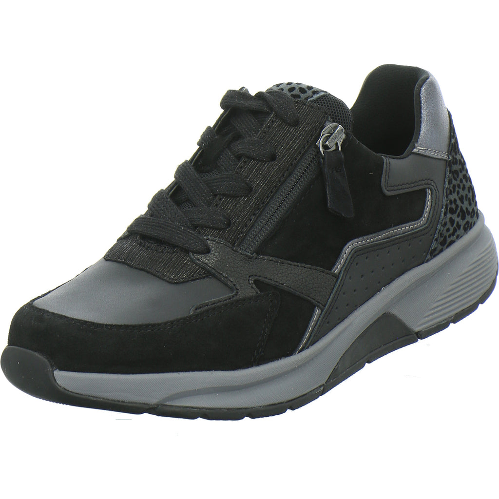 Gabor Comfort Sneaker Damen Rolling Soft Schwarz-kombi