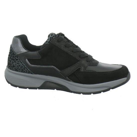 Gabor Comfort Sneaker Damen Rolling Soft Schwarz-kombi