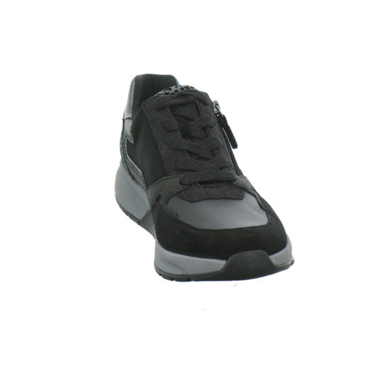 Gabor Comfort Sneaker Damen Rolling Soft Schwarz-kombi